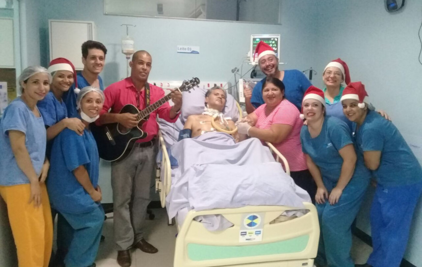 Pacientes comemoram Natal na UTI em Palmas