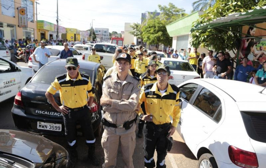 Protesto foi realizado em Araguaína