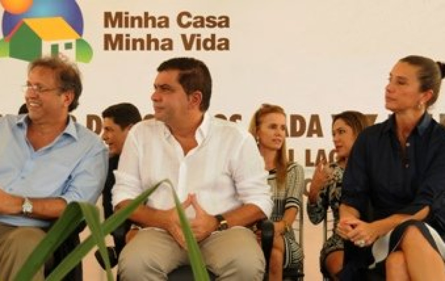 Governador, prefeito e Glô Amastha