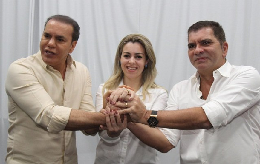 Ataídes Oliveira, Cinthia Ribeiro e Carlos Amastha