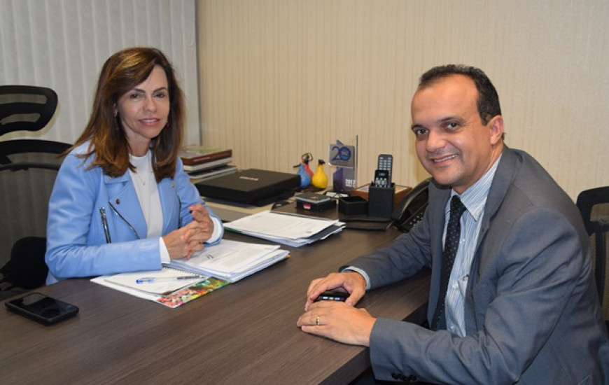 Deputada federal se reúne com o prefeito Joaquim Maia