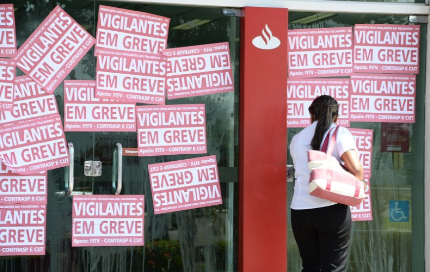 Bancos ficam fechados devido à greve de vigilantes
