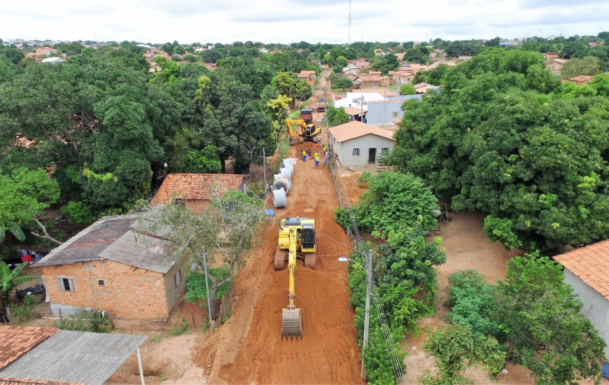 Ao todo, serão mais de 700 metros de rede de drenagem nas duas vias