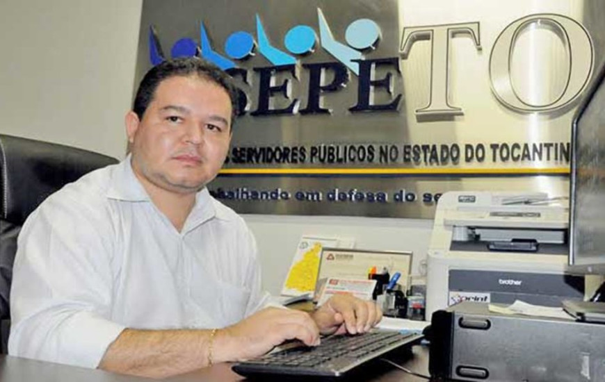 Cleiton Pinheiro é presidente do Sisepe-TO