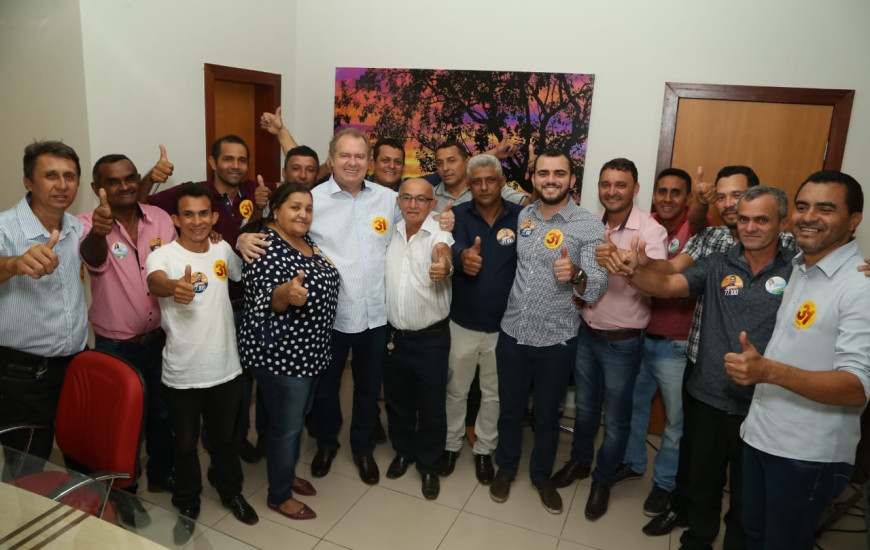 Carlesse recebeu lideranças em Palmas na tarde de ontem