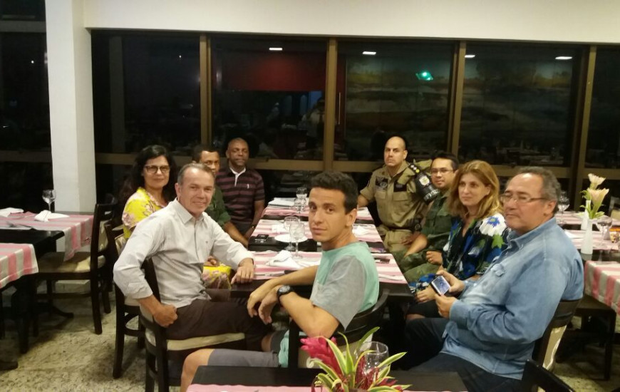 Encontro dos policiais militares com funcionários da rede Globo em Palmas