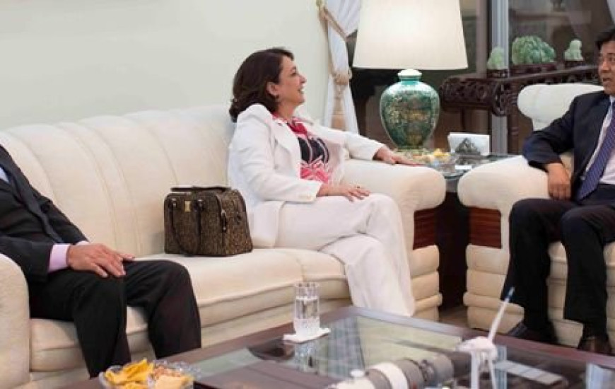 Reunião entre Kátia Abreu e embaixador chinês