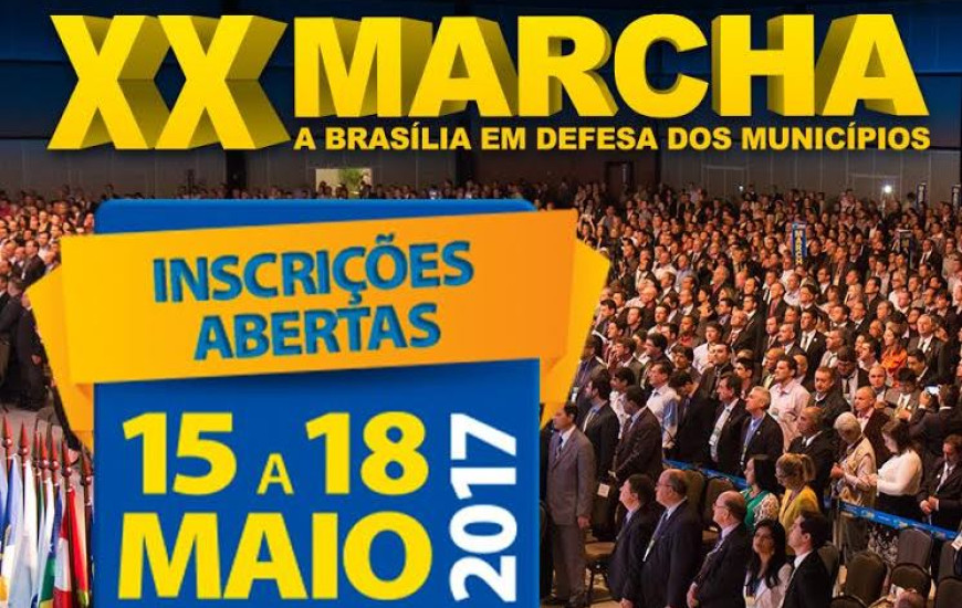 Marcha acontece de 15 a 18 de maio de 2017, em Brasília