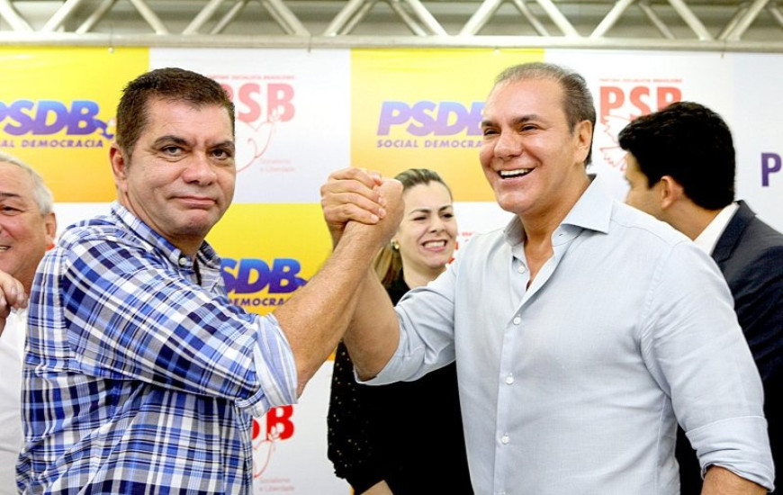 Amastha e Ataídes em evento em Palmas