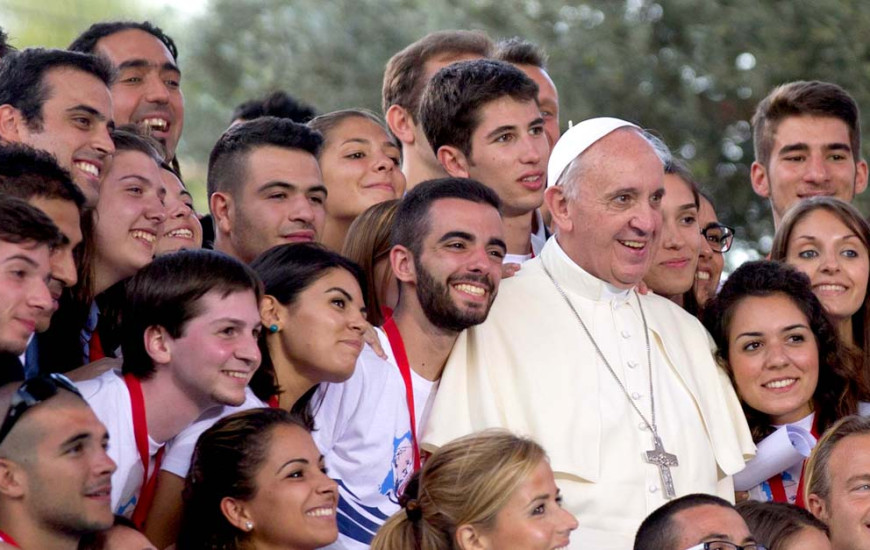 Papa Francisco e a juventude.