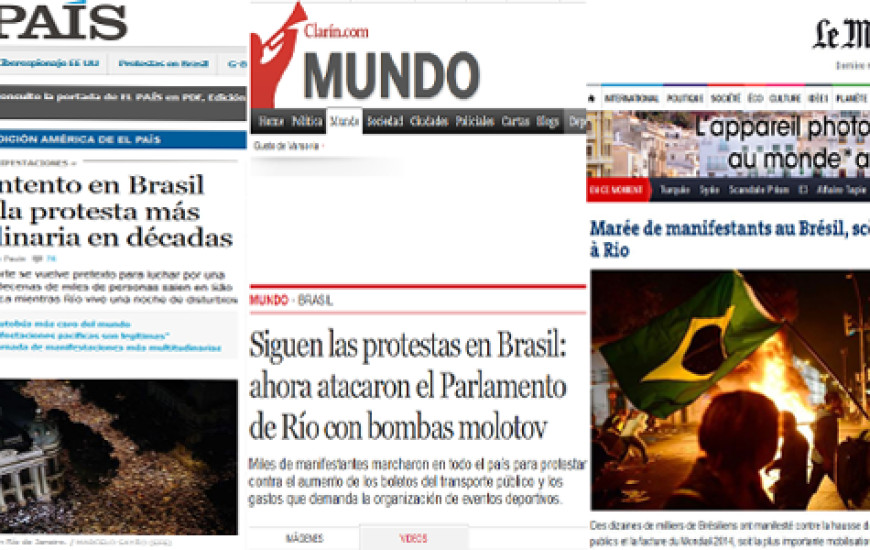 El País destaca manifestações