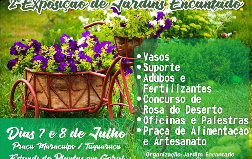 O evento em taquaruçu acontece nos dias 7 e 8 de julho