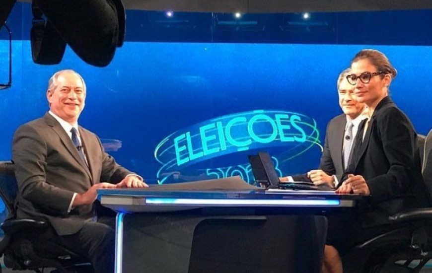 Ciro Gomes concedeu entrevista ao JN na noite de ontem