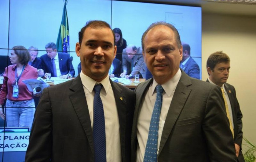Deputado com o Ministro da Saúde, Ricardo Barros