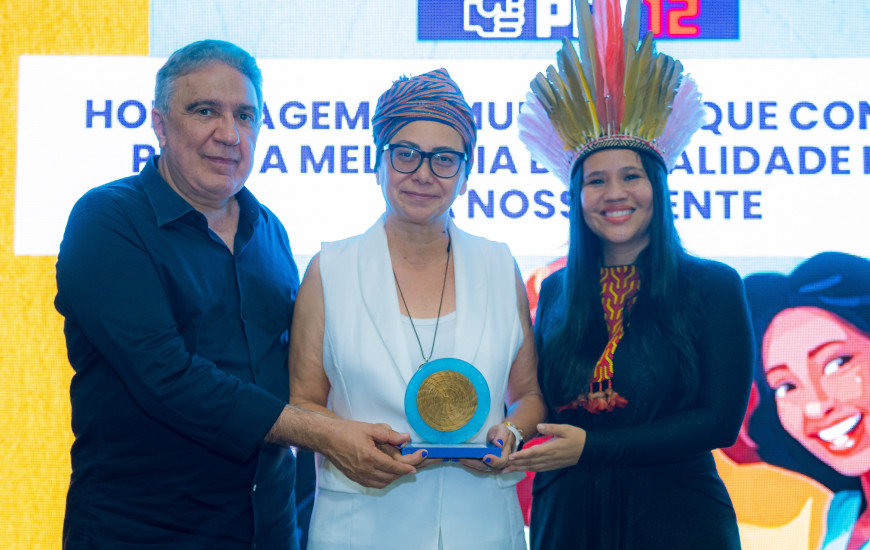 A jornalista Roberta Tum foi uma das homenageadas 