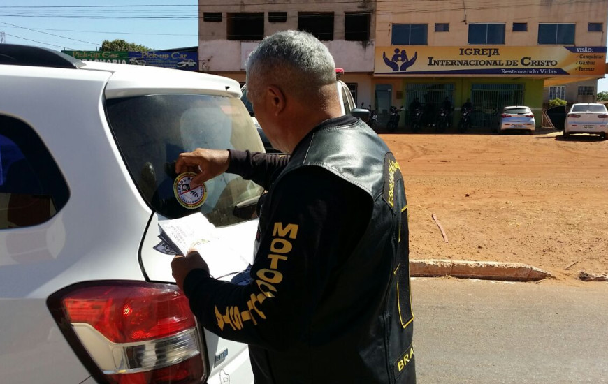 Blitze contou com apoio de diversos motoclubes da Capital