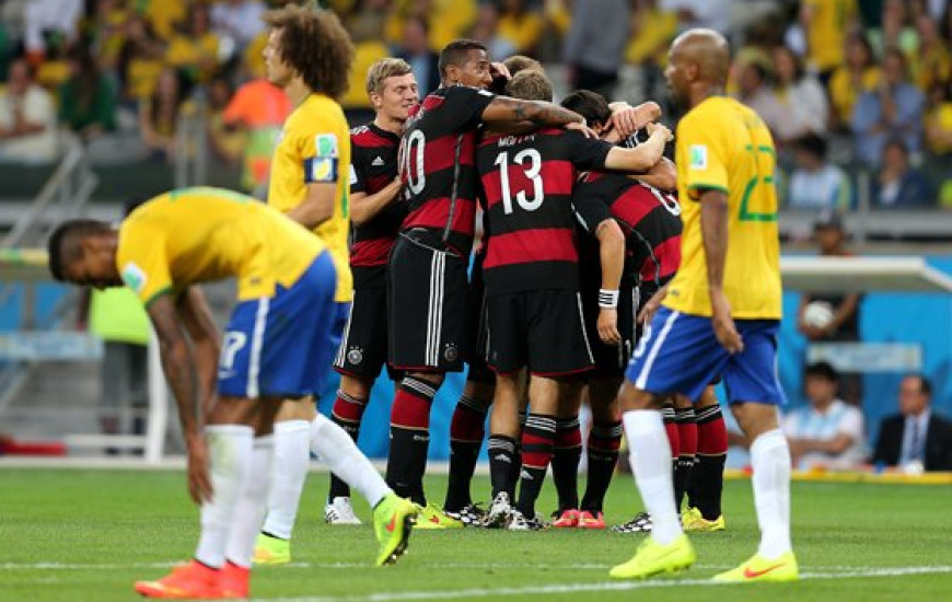Alemanha goleou o Brasil por 7x1