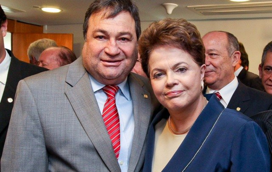 Deputado Cesar Halum e presidenta Dilma