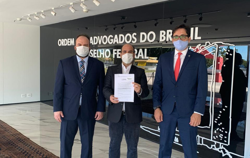 Marcos Moreira , Rubens Dario e Jander pedem afastamento de presidente da OAB-TO