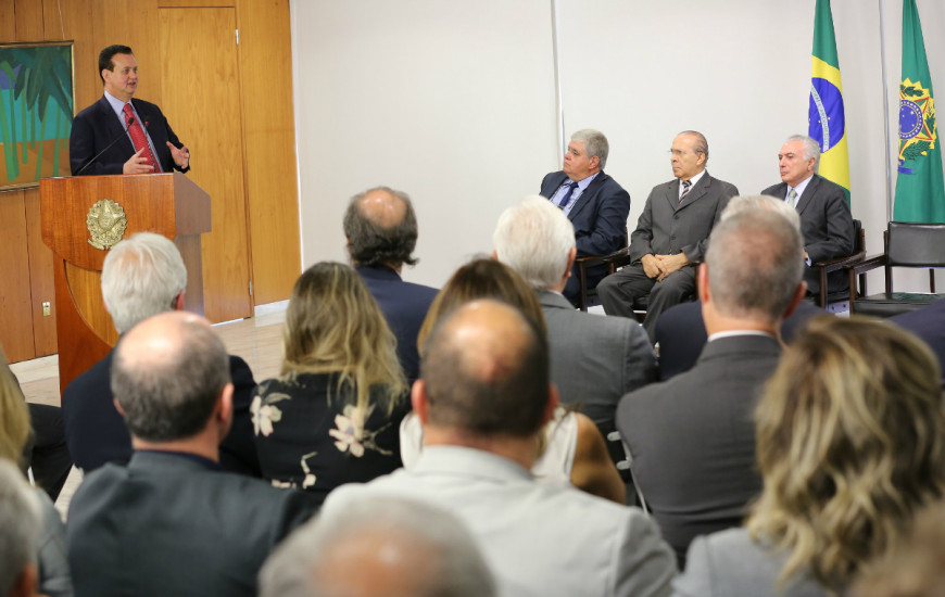 Lançamento do projeto aconteceu nesta quinta-feira, no Palácio do Planalto (BSB)