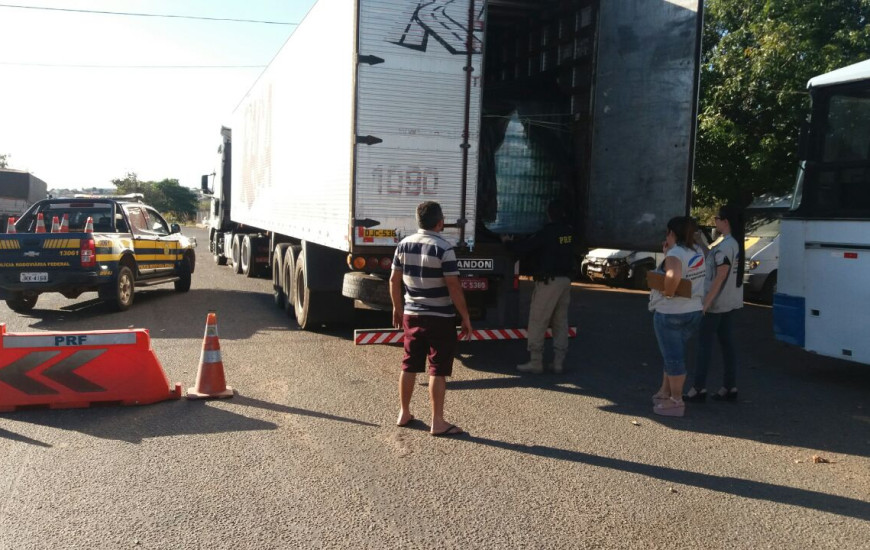 Flagrante ocorreu na BR-153, em Paraíso