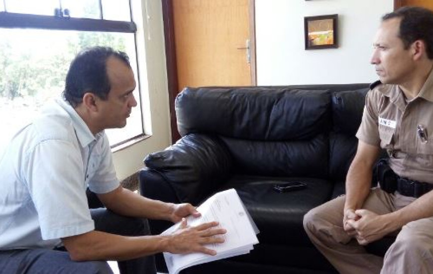 Maia se reúne com o comandante Geral da PM