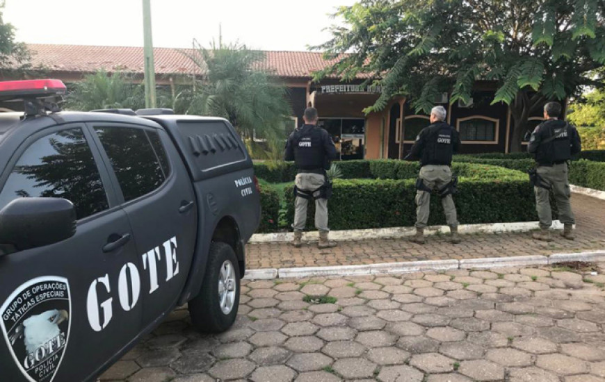 Operação na Câmara no começo deste ano.