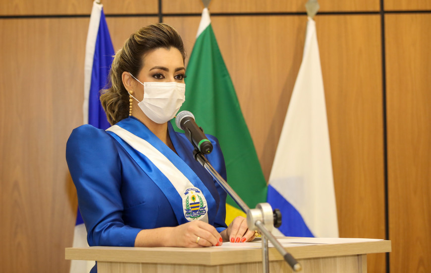 Sessão solene de posse da prefeita de Palmas, Cinthia Ribeiro (PSDB)