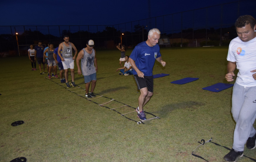 Treinamento funcional do Sesi.