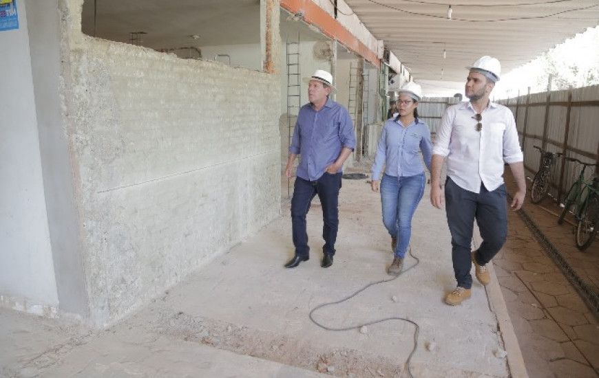 Prefeito verificou as instalações que estão sendo construídas