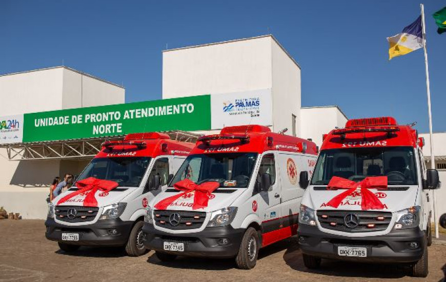 As ambulâncias entraram em operação imediatamente após a entrega