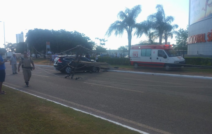 Acidente ocorrido em Palmas nesta semana