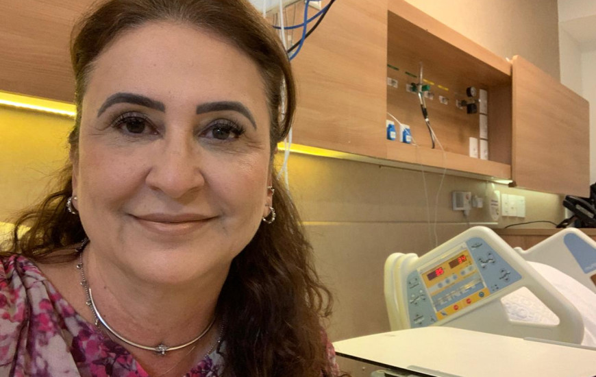 Senadora Kátia Abreu (PP) recebe alta hospitalar.