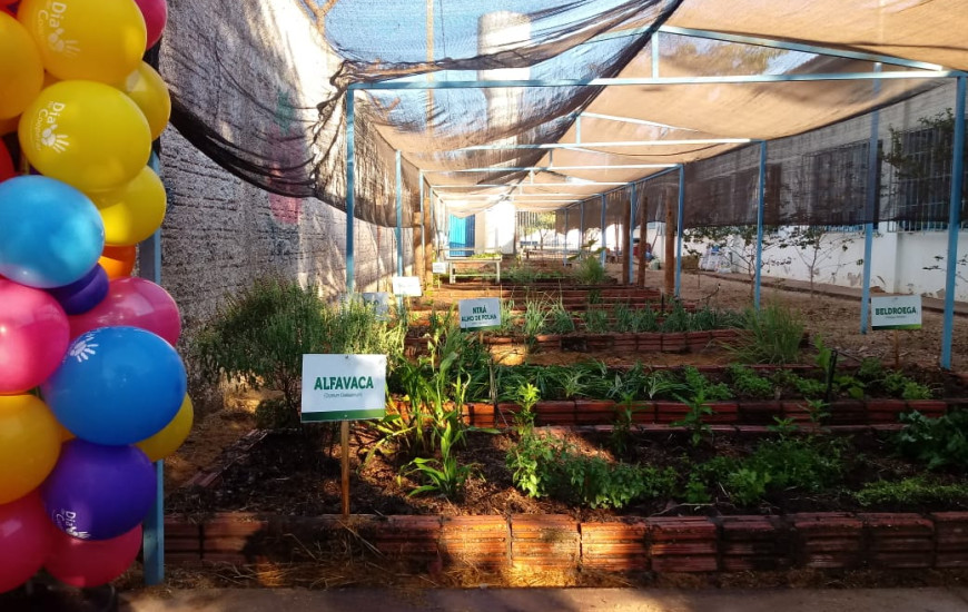 Horta revitalizada é entregue à comunidade 