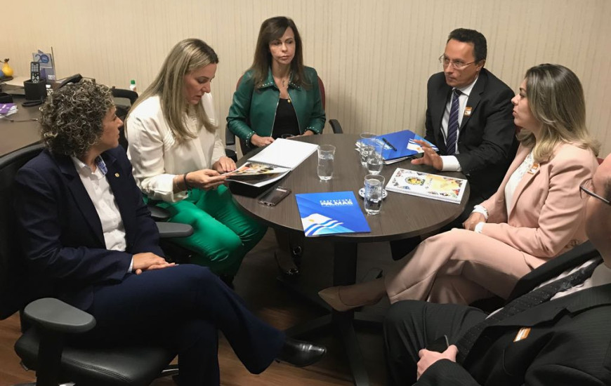 Prefeita Cinthia se reuniu no final de abril com a bancada federal do Tocantins 