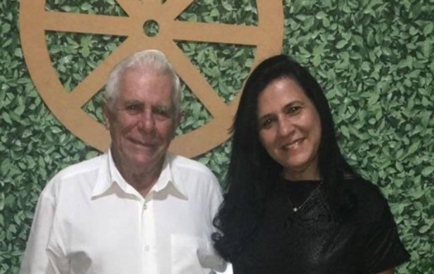Seu Juca e a deputada Amália Santana 