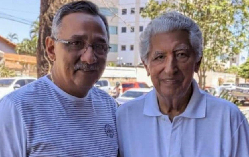 Delegado Rérisson Macêdo e o pai, José Ribamar Gomes.