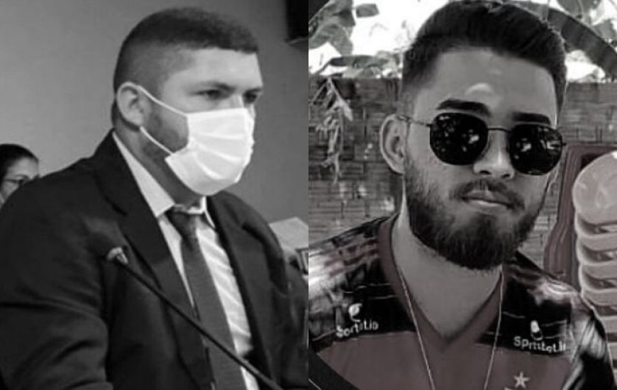 Vereador Samuel Luz e cabeleireiro Carlos Eduardo morreram neste sábado, 13.