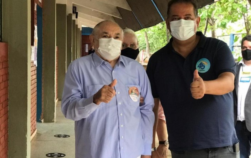 Ex-governador Siqueira Campos e o senador Eduardo Gomes