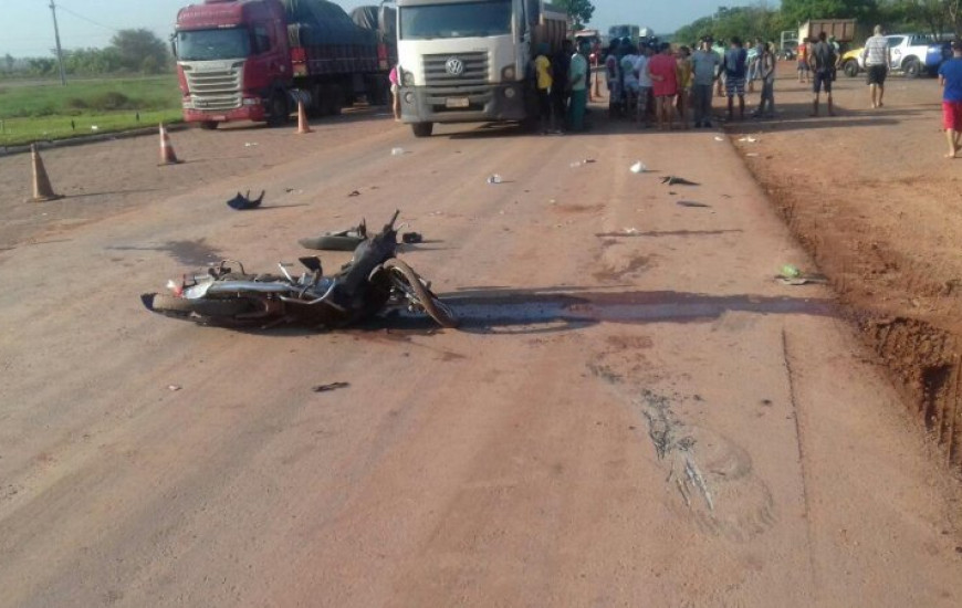 Vítima morreu ainda no local do acidente