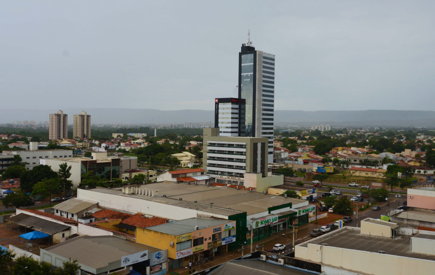Vista de Palmas no início da manhã desta terça