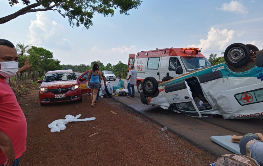Acidente ocorreu na tarde desta segunda-feira, 27.