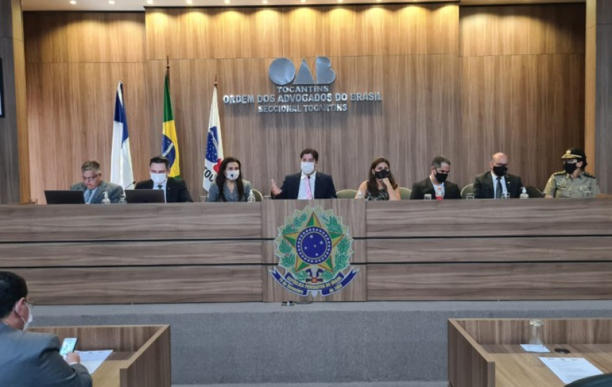 Reunião do conselho da OAB/TO, realizada na sexta-feira, 4 de dezembro.