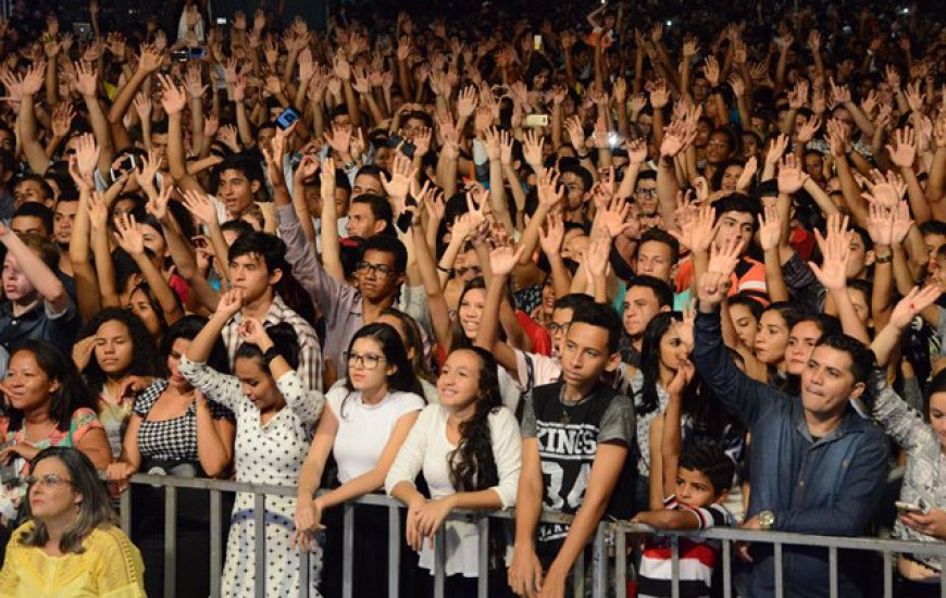 Público estimado foi de 70 mil pessoas no Capital da Fé