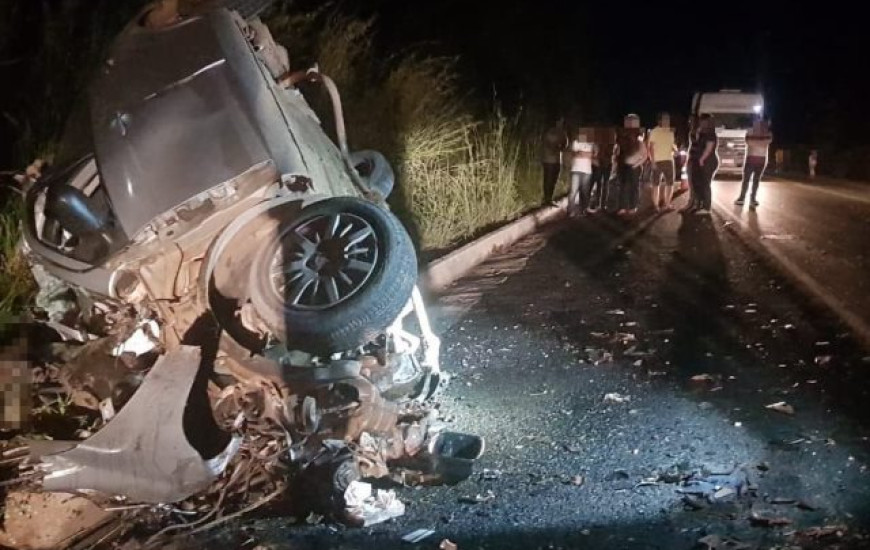 Acidente ocorreu quase na entrada da cidade
