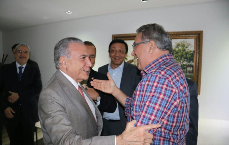 Prefeito de Gurupi em encontro com Temer