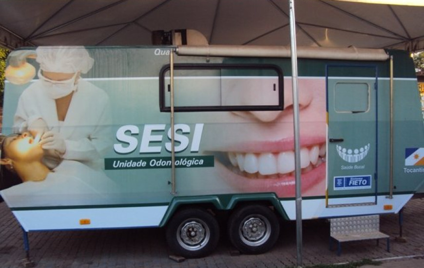 Unidade móvel do Sesi