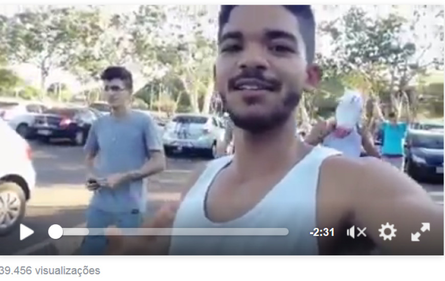 Vídeo foi publicado no Youtube e deletado depois