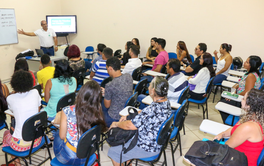 Novo curso do Sine é composto por aulas teóricas e práticas