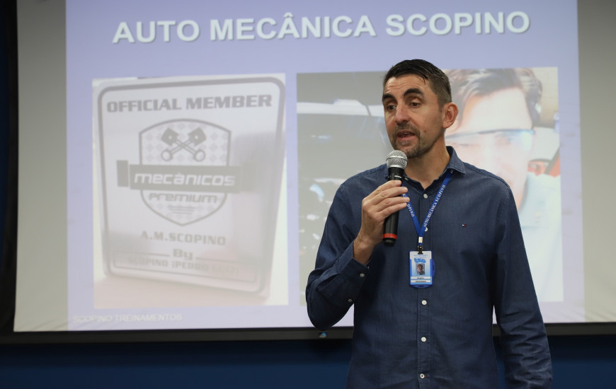 Palestra com consultor Pedro Luiz Scopino.